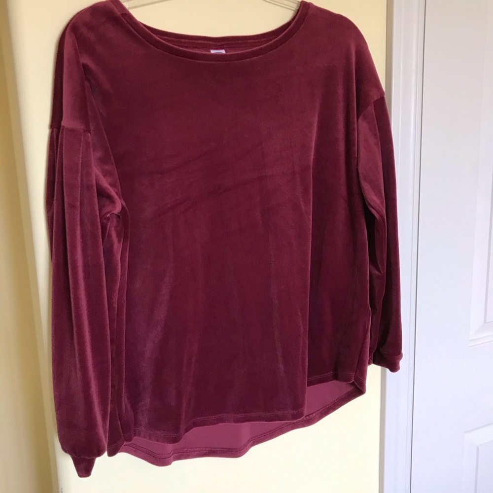 Velvet sweater